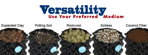 The Air-Pot is design is for soil and soilless mediums.