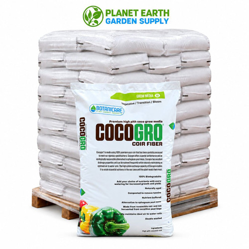 Bulk Botanicare CocoGro 1.75 cubic foot bags for professional coco growing media at PlanetEarthGardenSupply.com.