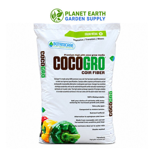 Shop Botanicare CocoGro 1.75 cubic foot bulk bags for premium coconut coir growing media at PlanetEarthGardenSupply.com.