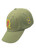 Omega Thunder dad cap. This low profile army green dad cap features old gold embroidered "Ω" symbols with red lightening bolt of the front panel, 8 vs 80 logo on the side panel, and Thoroughly Immersed on the rear. 