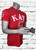 Kappa Alpha Psi #5 t-shirt, is crimson cotton tee with a white screen print design.  
