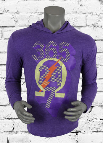 Omega Psi Phi Heather Purple Shirt