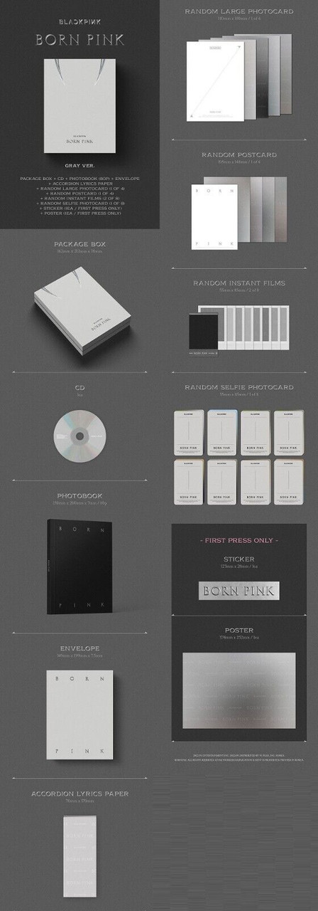 BLACKPINK - [BORN PINK] 2nd Album Box Set (RANDOM Version)