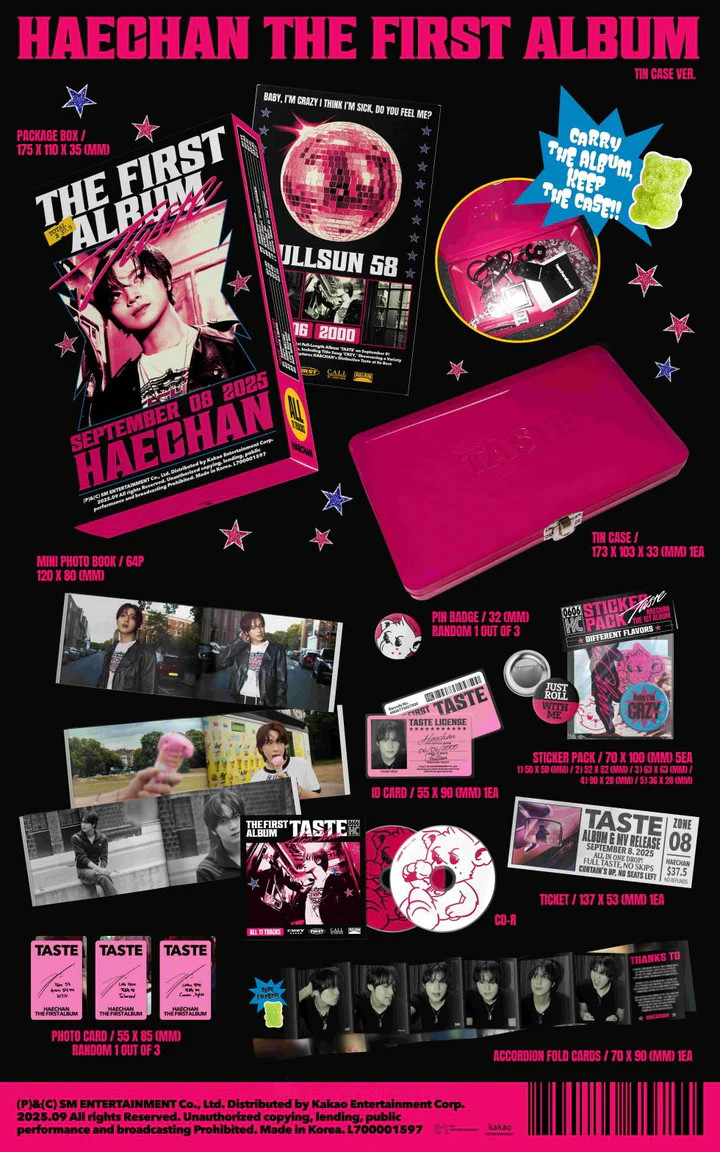 HAECHAN - [TASTE] 1st Album FULL SPREAD RANDOM Version