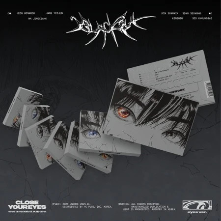 ★直筆サインCD&報道資料◆CLOSE YOUR EYES◆blackout CLOSE YOUR EYES - blackout [3rd Mini Album - blackout Ver.] - K PLACE