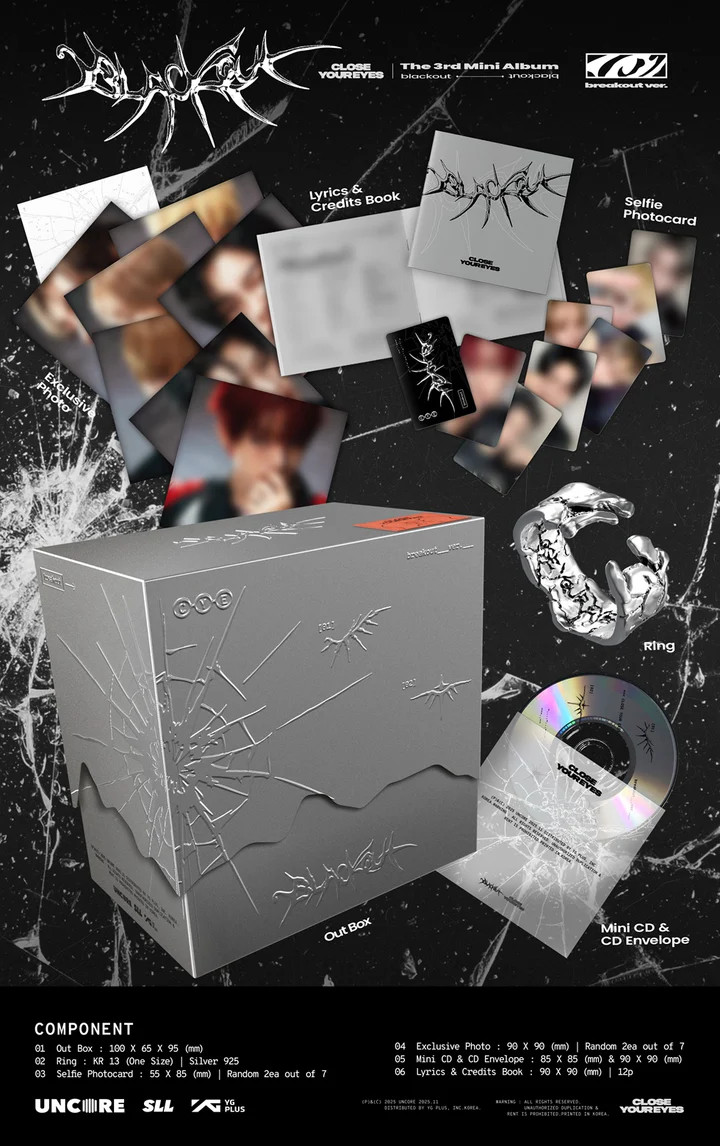 close your eyes クルユア　アルバムblackout CLOSE YOUR EYES 3rd Mini Album - blackout (eyes Ver.) – Choice