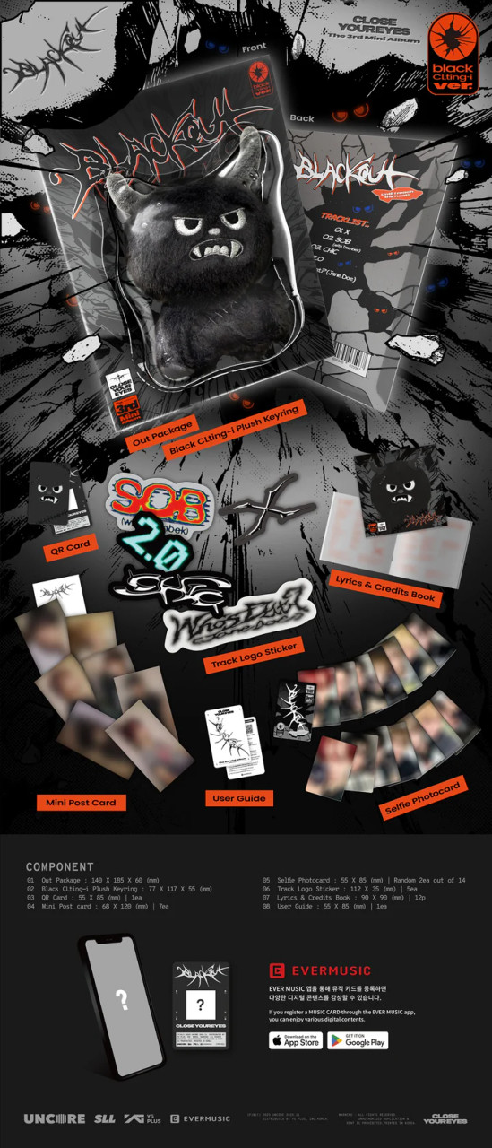 CLOSE YOUR EYES - [BLACKOUT] The 3rd Mini Album