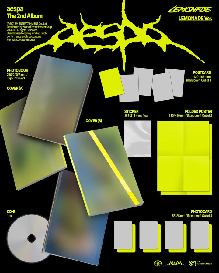 PRE-ORDER) aespa - [LEMONADE] 2nd Album