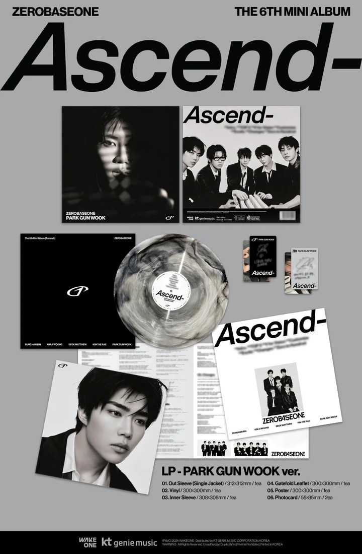 zerobaseone ascend ラキドロ ハンビン　29枚 ZEROBASEONE - [ASCEND-] 6th Mini Album