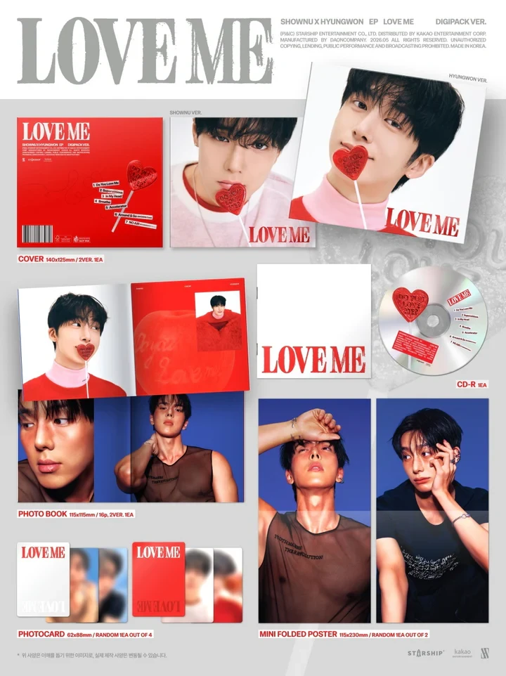 SHOWNU X HYUNGWON - [LOVE ME] EP Album