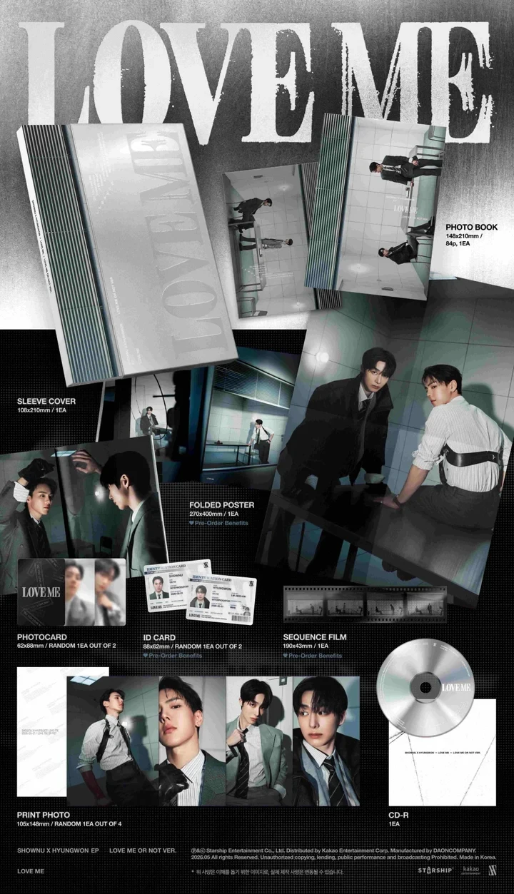 SHOWNU X HYUNGWON - [LOVE ME] EP Album