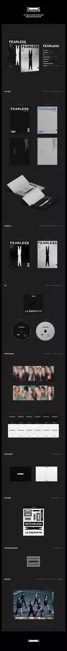 LE SSERAFIM - [FEARLESS] 1st Mini Album (RANDOM Version)