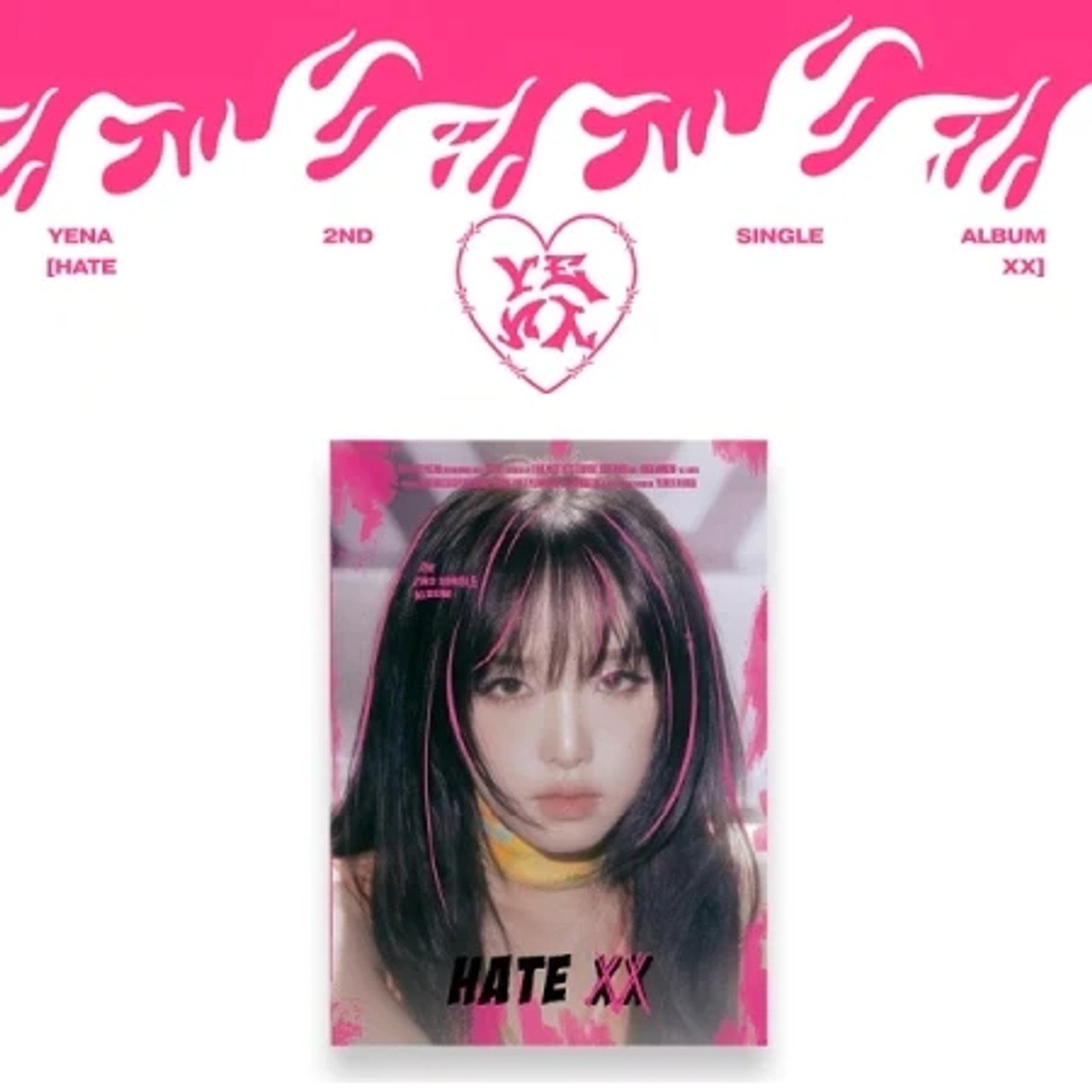 YENA - [HATE XX] 2nd Single Album (RANDOM Version)