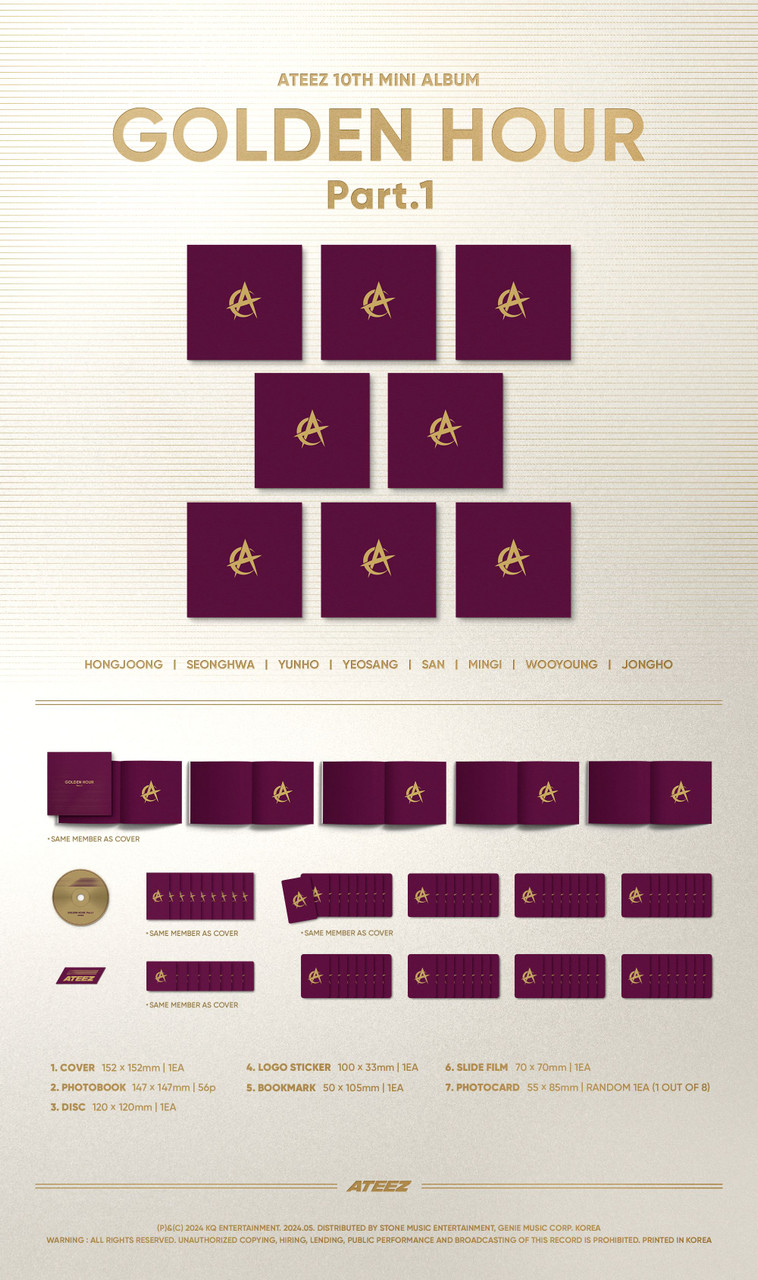 ATEEZ - 10th Mini Album [GOLDEN HOUR : Part.1] (Digipak Ver.)