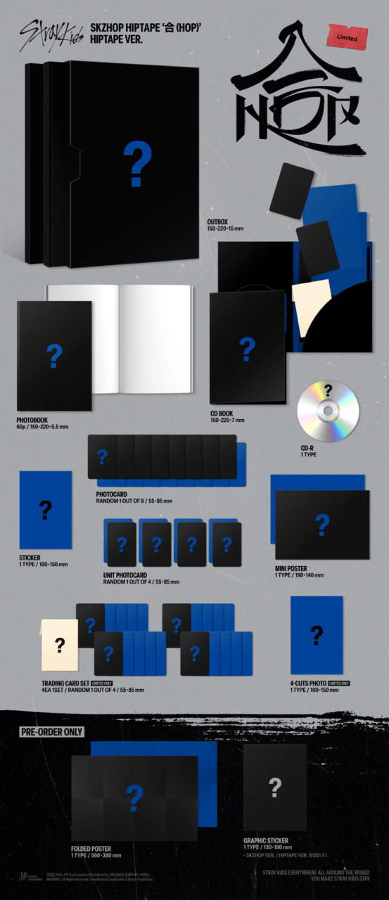 stray kids SKZHOP HIPTAPE '合(HOP)' 未開封 STRAY KIDS - [SKZHOP HIPTAPE '合 (HOP)'] HIPTAPE Version
