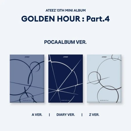 (PRE-ORDER) ATEEZ - [GOLDEN HOUR : PART.4] 13th Mini Album POCAALBUM Random Version