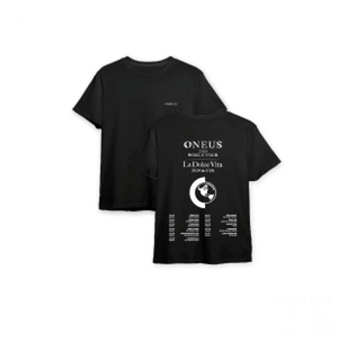 ONEUS -  2ND WORLD TOUR ‘LA DOLCE VIDA’ - TOUR T-SHIRT (BLACK)