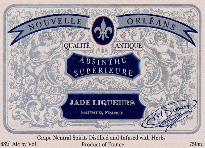 Jade Nouvelle-OrlŽans Absinthe SupŽrieure, 750ML