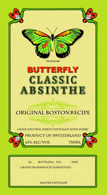 Butterfly Classic Absinthe, 750ML