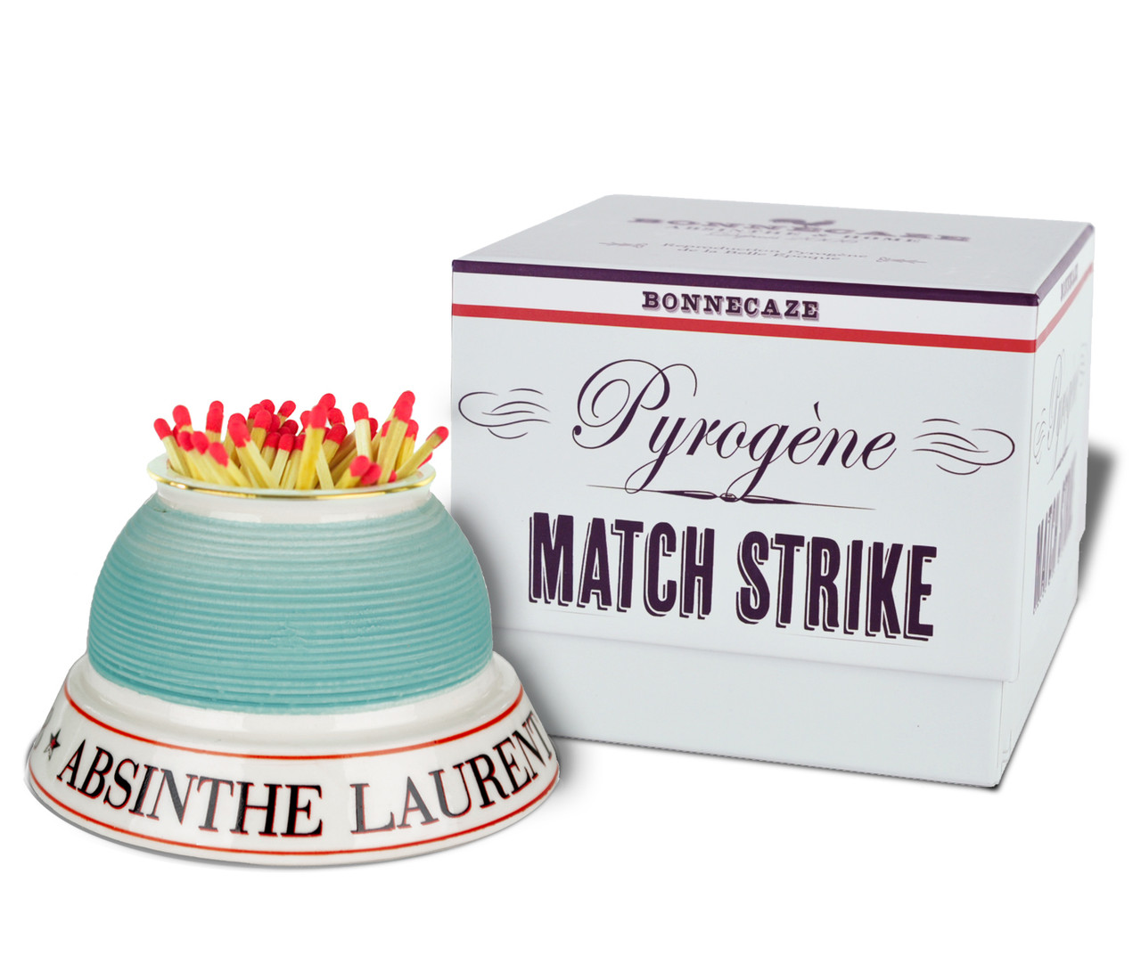 Laurent Porcelain Match Strike, with Gift Box and 100 