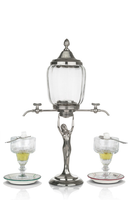 Lady Absinthe Fountain with 2 Spouts, Complete Set Lady Absinthe Fountain with 2 Spouts, Complete Set