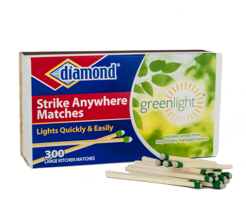 Bonnecaze "Strike Anywhere" Matches, 300 Count per Box, 3 Boxes