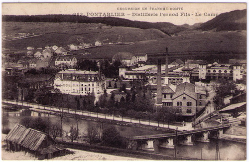 Pontarlier - Pernod Fils Factory Postcard 46054