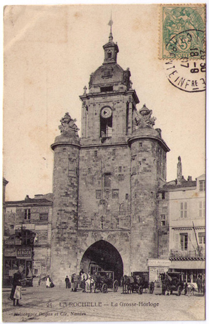 La Rochelle - Absinthe Berger Postcard 46058