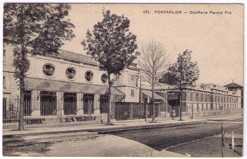 Pontarlier - Outside Pernod Fils Distillery Postcard