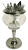 Metal and Glass Absinthe Spoon Holder, Tall