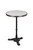 French Bistro Table 20", White Marble and Iron Base, B-STOCK #1514