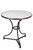 French Bistro Table 28", White Marble, B-STOCK #5