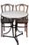 French Bistro Table 28", White Marble, B-STOCK #9