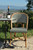 Valence French Bistro Rattan Chair - Interweaved - Silver/Green/Black