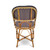 Valence French Bistro Rattan Chair - Large Squares - Navy Blue/Gold