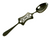 Sterling Silver Slit Absinthe Spoon from Tempust Fugit
