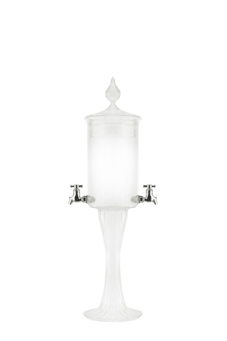 Twisted Absinth-Brunnen Aus Glas – Mit 2 Ausgießern & Deckel | Mundgeblasen Für Traditionelles Absinth-Ritual