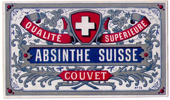 Antique Absinthe Suisse Bottle Label #3