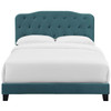 Modway Amelia King Performance Velvet Bed MOD-5865-SEA Sea Blue