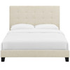 Modway Melanie Twin Tufted Button Upholstered Fabric Platform Bed MOD-5877-BEI Beige