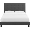 Modway Melanie Twin Tufted Button Upholstered Fabric Platform Bed MOD-5877-GRY Gray