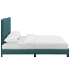 Modway Melanie Twin Tufted Button Upholstered Fabric Platform Bed MOD-5877-TEA Teal