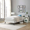 Modway Loryn Twin Vinyl Bed Frame with Round Splayed Legs MOD-5886-WHI White