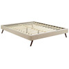 Modway Loryn Queen Fabric Bed Frame with Round Splayed Legs MOD-5891-BEI Beige