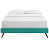 Modway Loryn Queen Fabric Bed Frame with Round Splayed Legs MOD-5891-TEA Teal