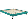Modway Loryn Queen Fabric Bed Frame with Round Splayed Legs MOD-5891-TEA Teal