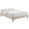 Modway Loryn King Fabric Bed Frame with Round Splayed Legs MOD-5893-BEI Beige
