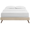 Modway Loryn King Fabric Bed Frame with Round Splayed Legs MOD-5893-BEI Beige