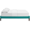 Modway Tessie King Fabric Bed Frame with Squared Tapered Legs MOD-5901-TEA Teal