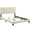 Modway Amira Twin Upholstered Fabric Bed MOD-5999-BEI Beige